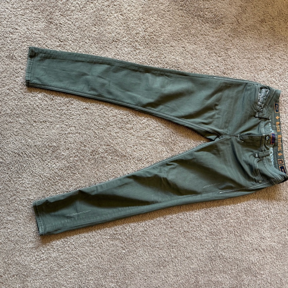 Rock Revival Skinny Margie Jeans, olive wash, size 30